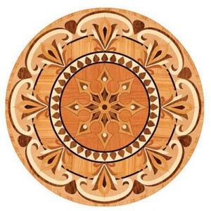 Художественный паркет Da Vinci Розетка 26-160 Дуб Селект (Гладкая) х1000диаметр мм.