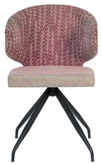 Anesis Вращающийся стул на козелке из ткани с подлокотниками  C28  - Вид №2