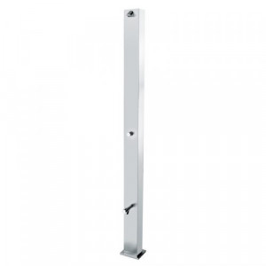 09220/L Idral Ножка и душевая стойка из нержавеющей стали с самозакрывающимся краном с однопозиционной кнопкой