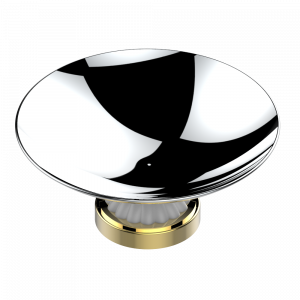 A8S-544GM Мыльница на подставке, диаметр : 150 мм Thg-paris Vogue с лазуритом Хром/золото