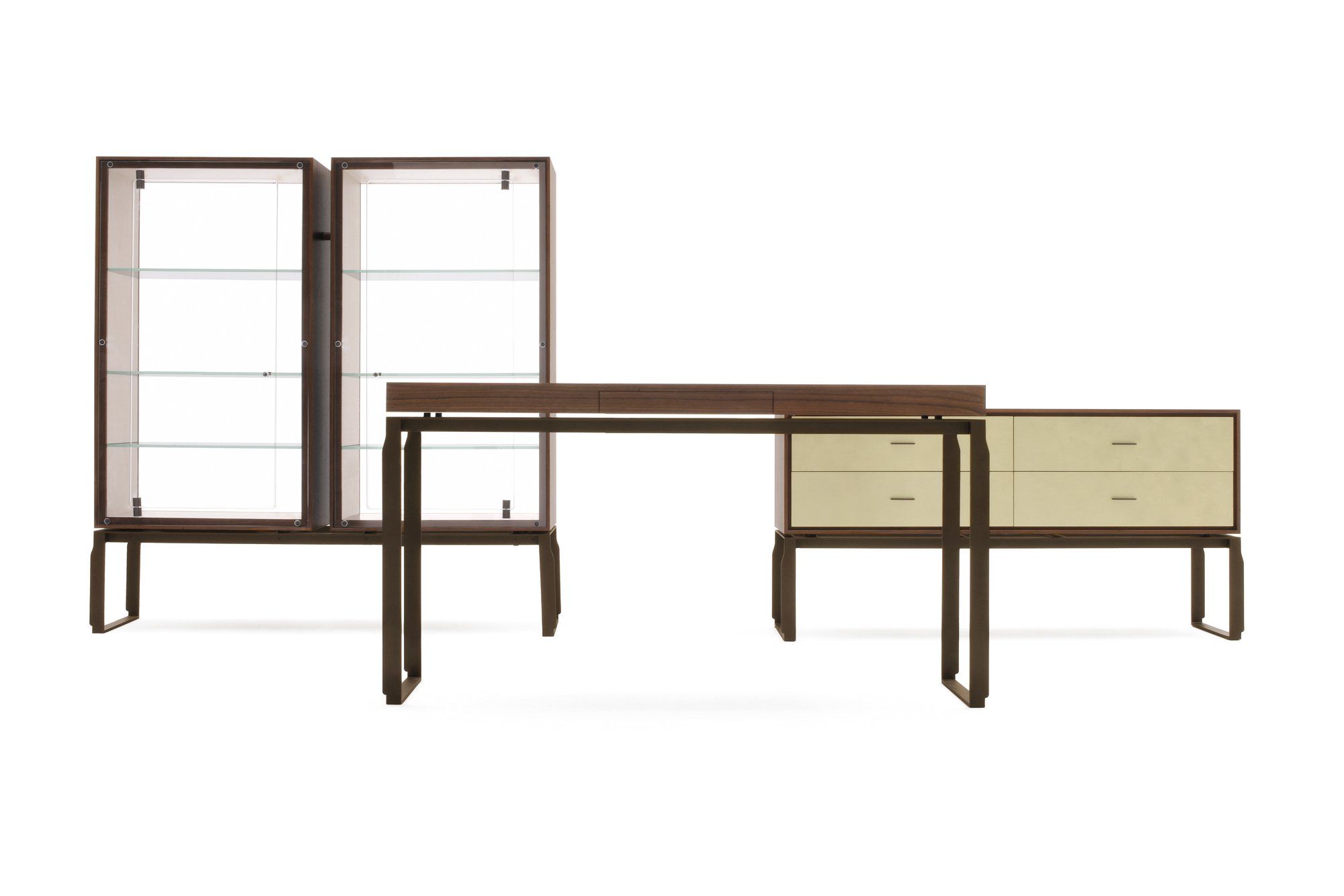 Деревянная прямоугольная консоль с ящиками Giorgetti Aei ARCH-00030133 - Вид №2