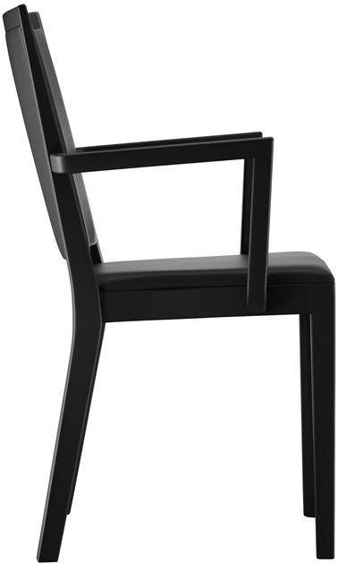 horgenglarus Штабелируемый стул из массива дерева с подлокотниками Miro 6-406a - Вид №1