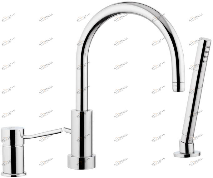 Remer Rubinetterie Смеситель для ванны с переключателем Minimal N 07