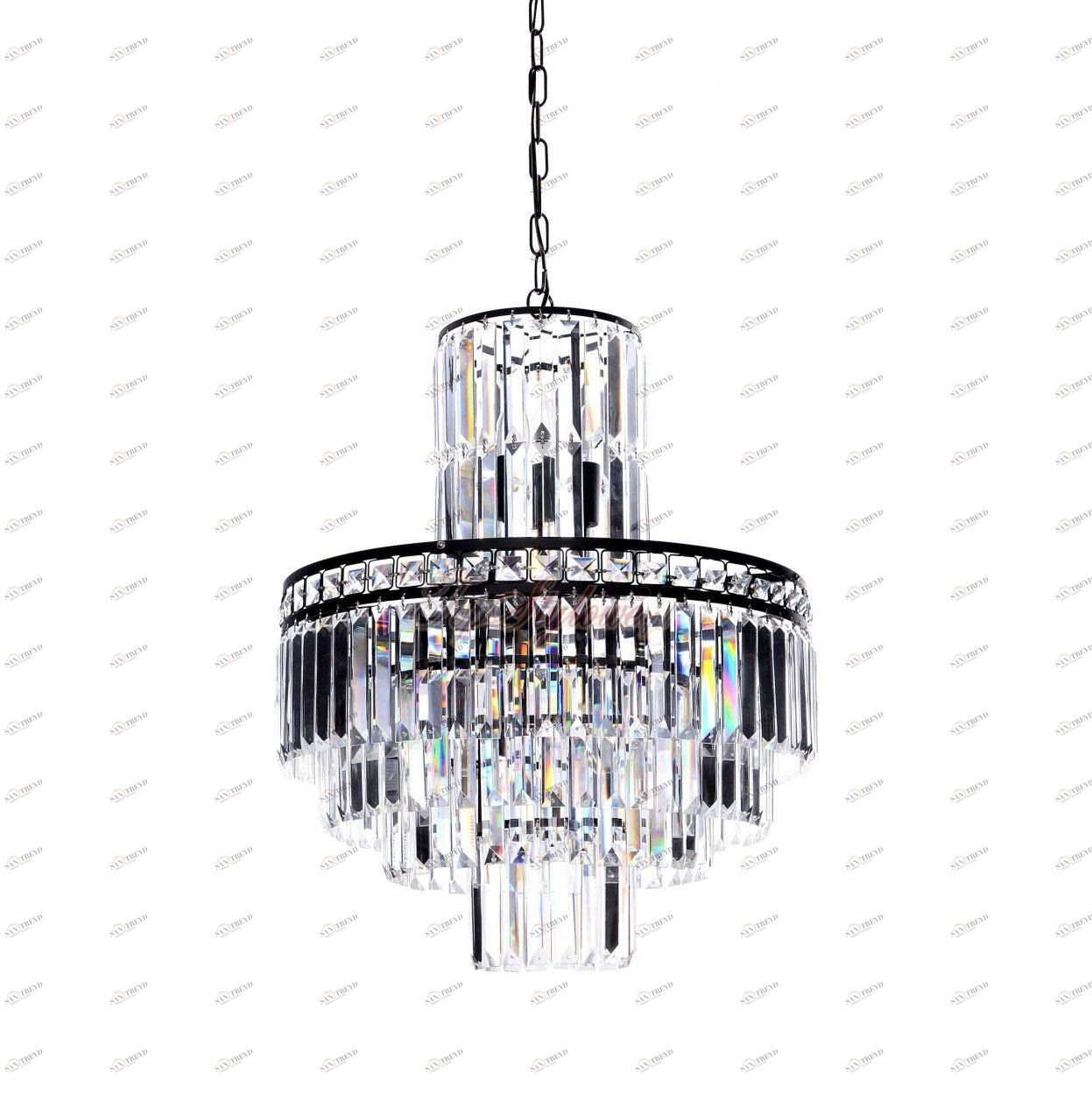 Дизайнерская подвесная люстра Spot Light Aurora 9019128 черная SPOT LIGHT ДИЗАЙНЕРСКИЕ 108177 Черный 