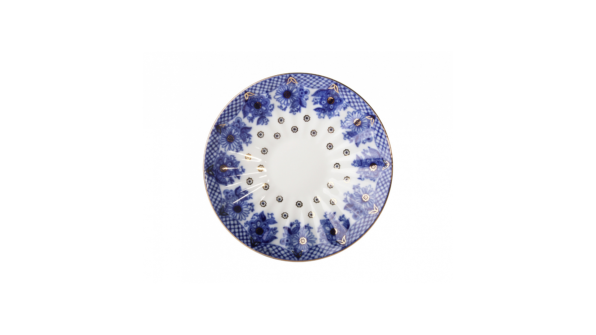 82403 Императорский фарфоровый завод Чашка чайная с блюдцем "Корзиночка" "Лучистая" Фарфор твердый  - Вид №1