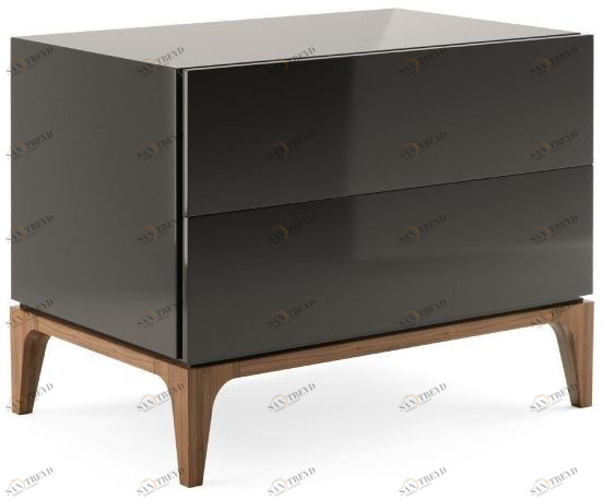 PRADDY Прикроватная тумбочка из лакированной древесины с ящиками Moonlight Ml053|ml035 Ml053~ml035