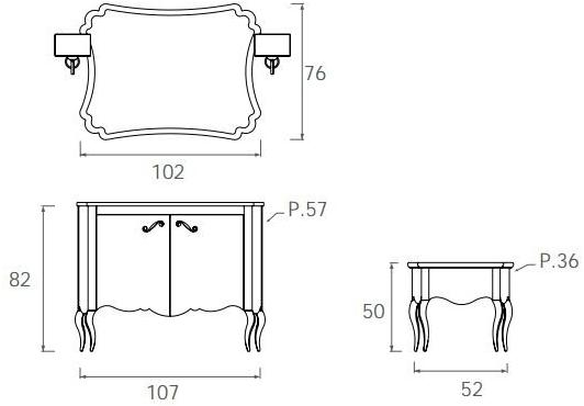 LEGNOBAGNO Лаковая тумба под умывальник с дверцами Narciso sun-id-1369791 - Вид №2