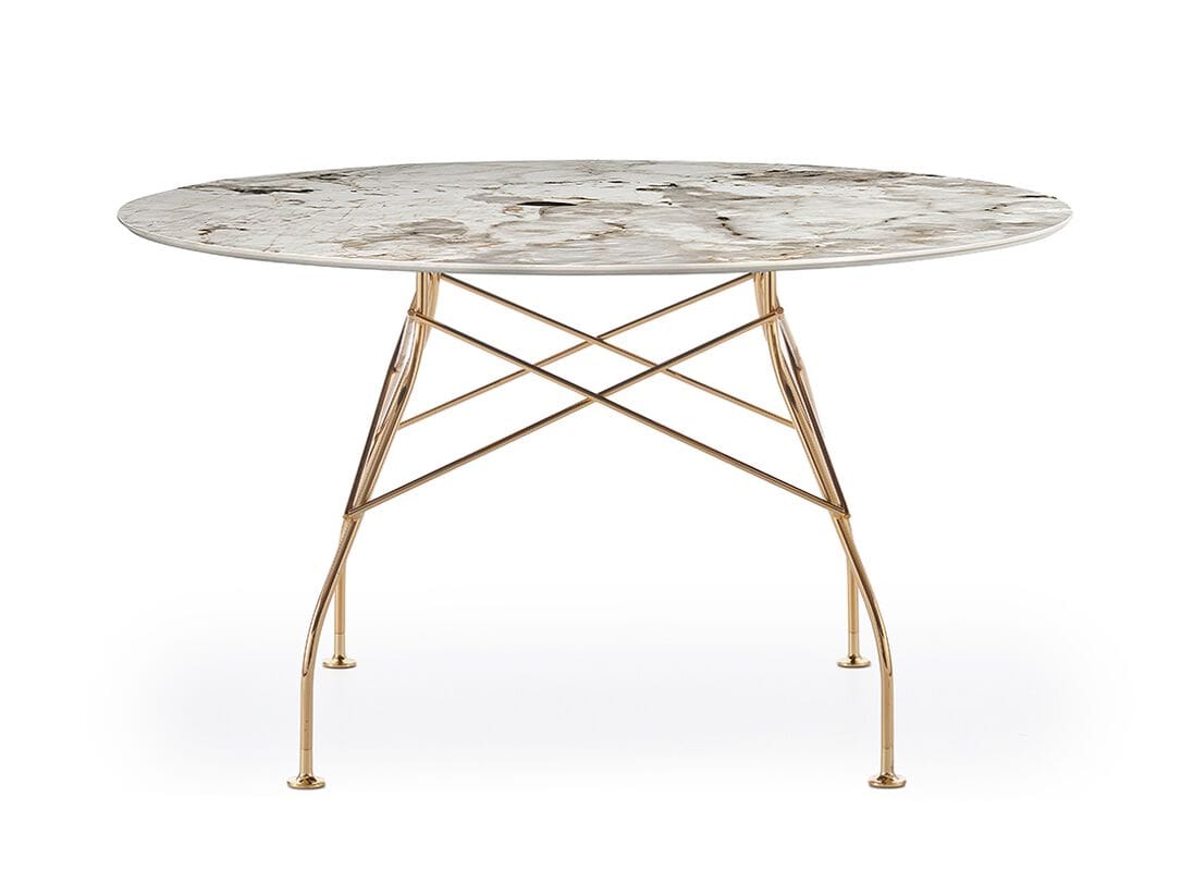 Круглый обеденный стол из керамогранита Kartell GLOSSY ARCH-00051866 - Вид №50