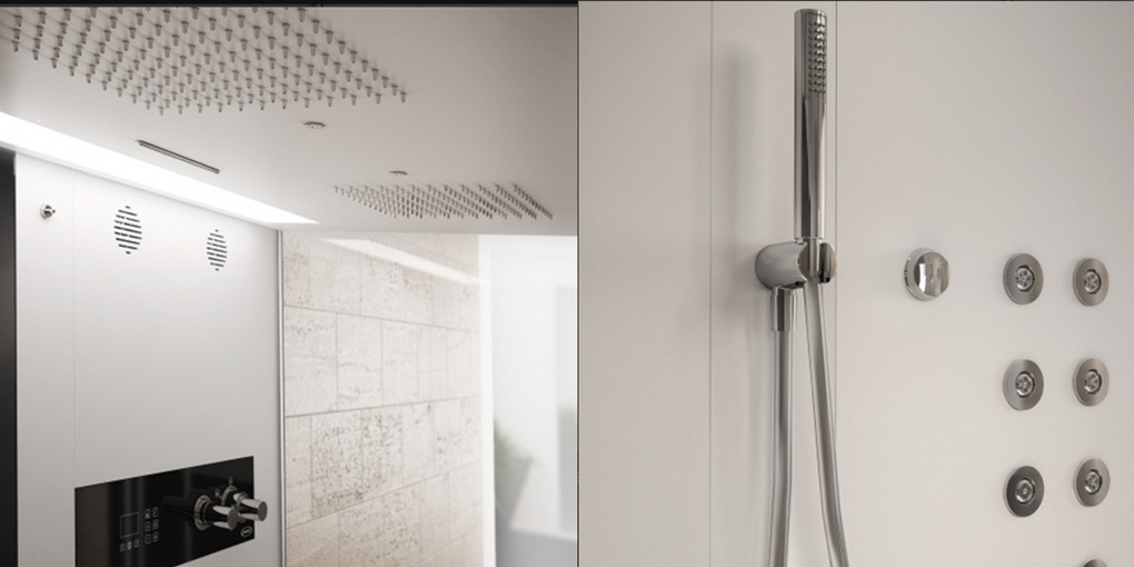 Душевая кабина угловая Frame 120 TT 9448-25419 Jacuzzi 944825419 - Вид №1