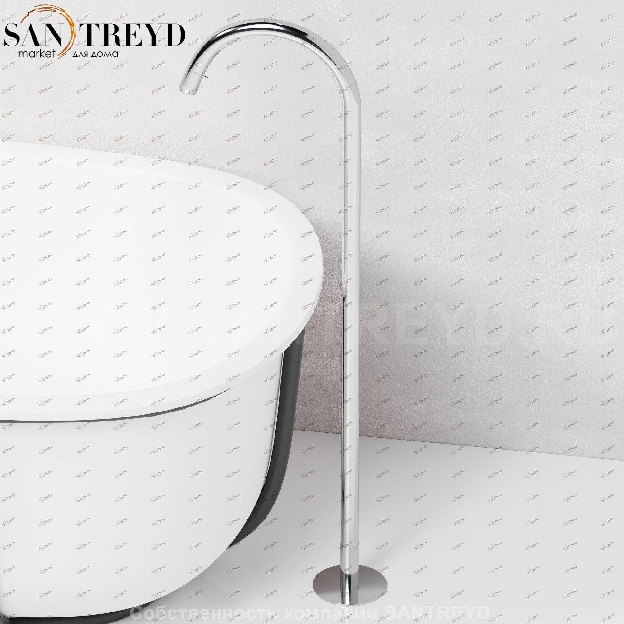 Смеситель ARUB1470000S FEZ для ванны хромированный Agape