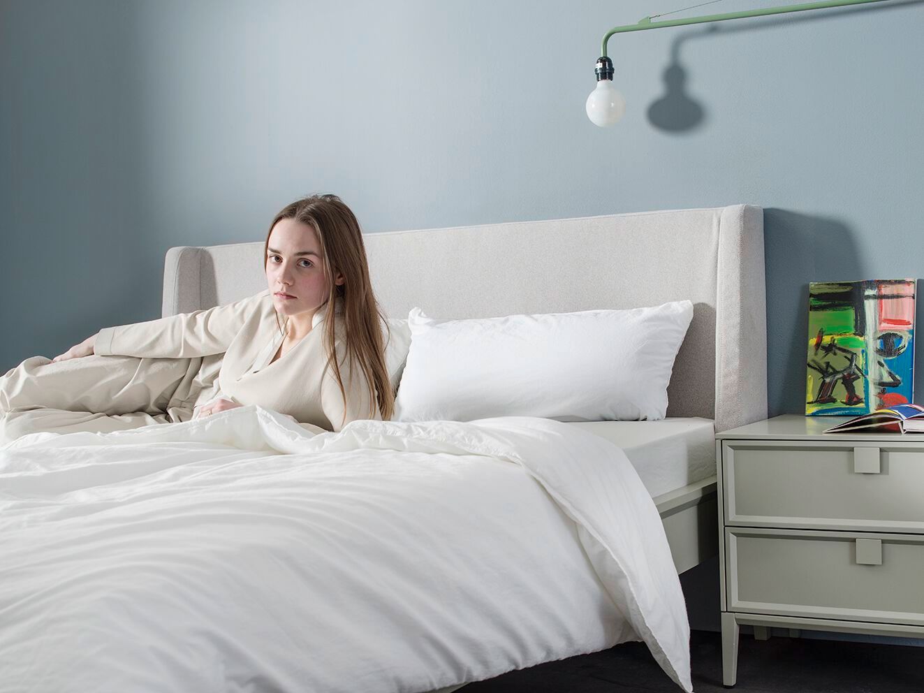 Двуспальная кровать с мягким изголовьем Sudbrock Möbelhandwerk Artayo ARCH-00006724 - Вид №1