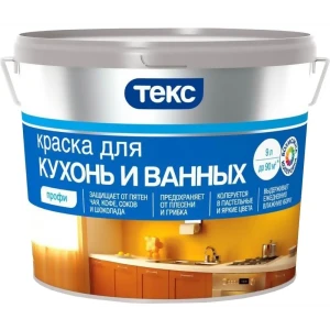 Краска для ванны и кухни Текс Профи цвет белый 9 л 82115856 STLM-2091489