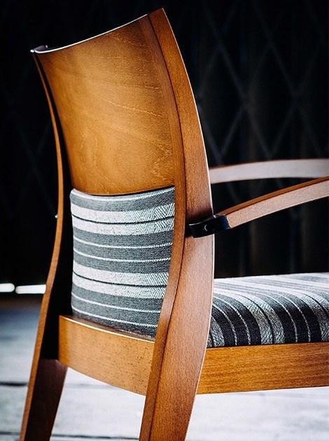 JMS Кресло из ткани с подлокотниками Elie M 63e - Вид №3