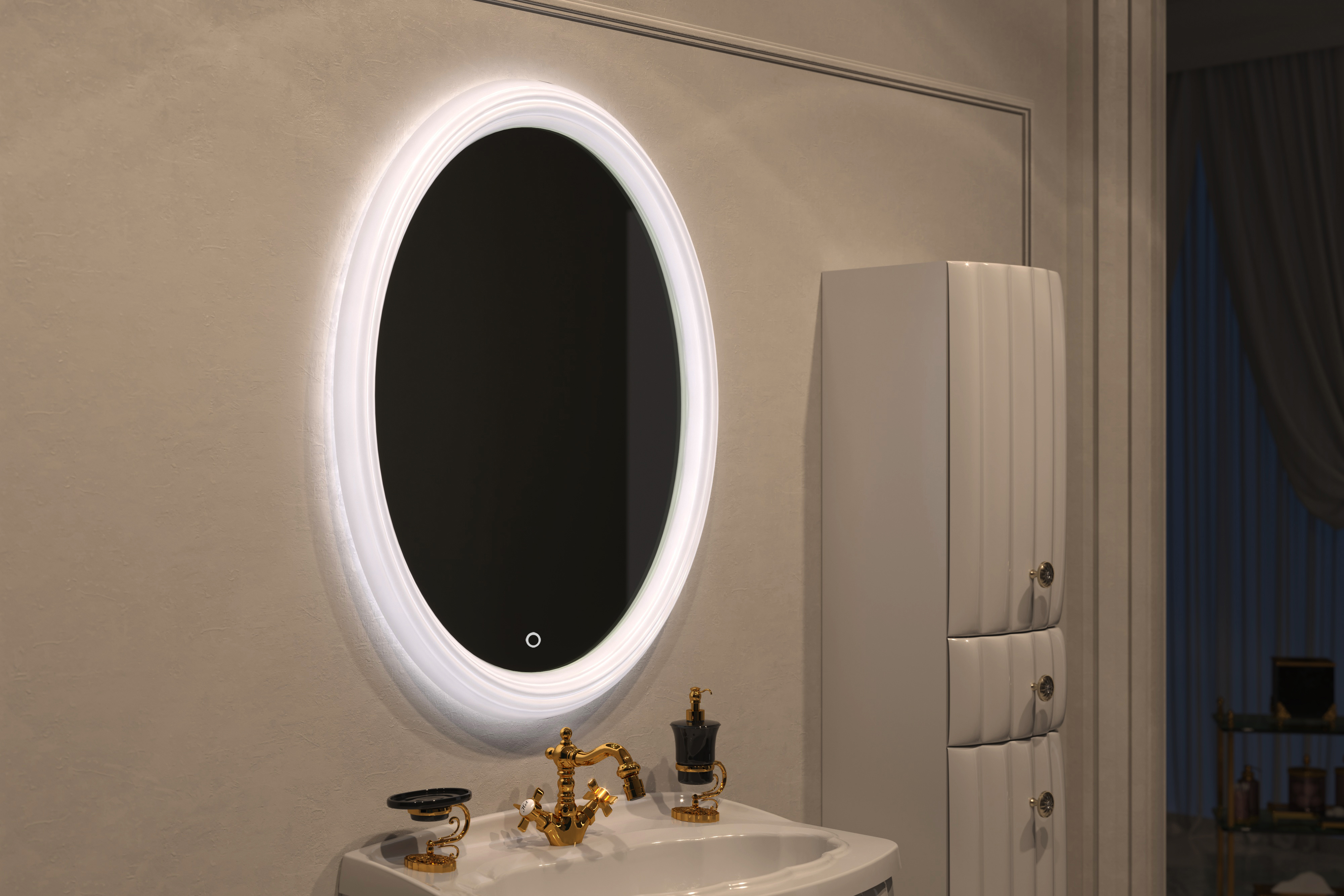 У51943 Зеркало Pearl 70*70 Light, с подогревом 1 Marka Pearl - Вид №1