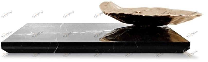 Ginger & Jagger Пустой лоток / карман из латуни и мрамора Home accessories sun-id-1512670