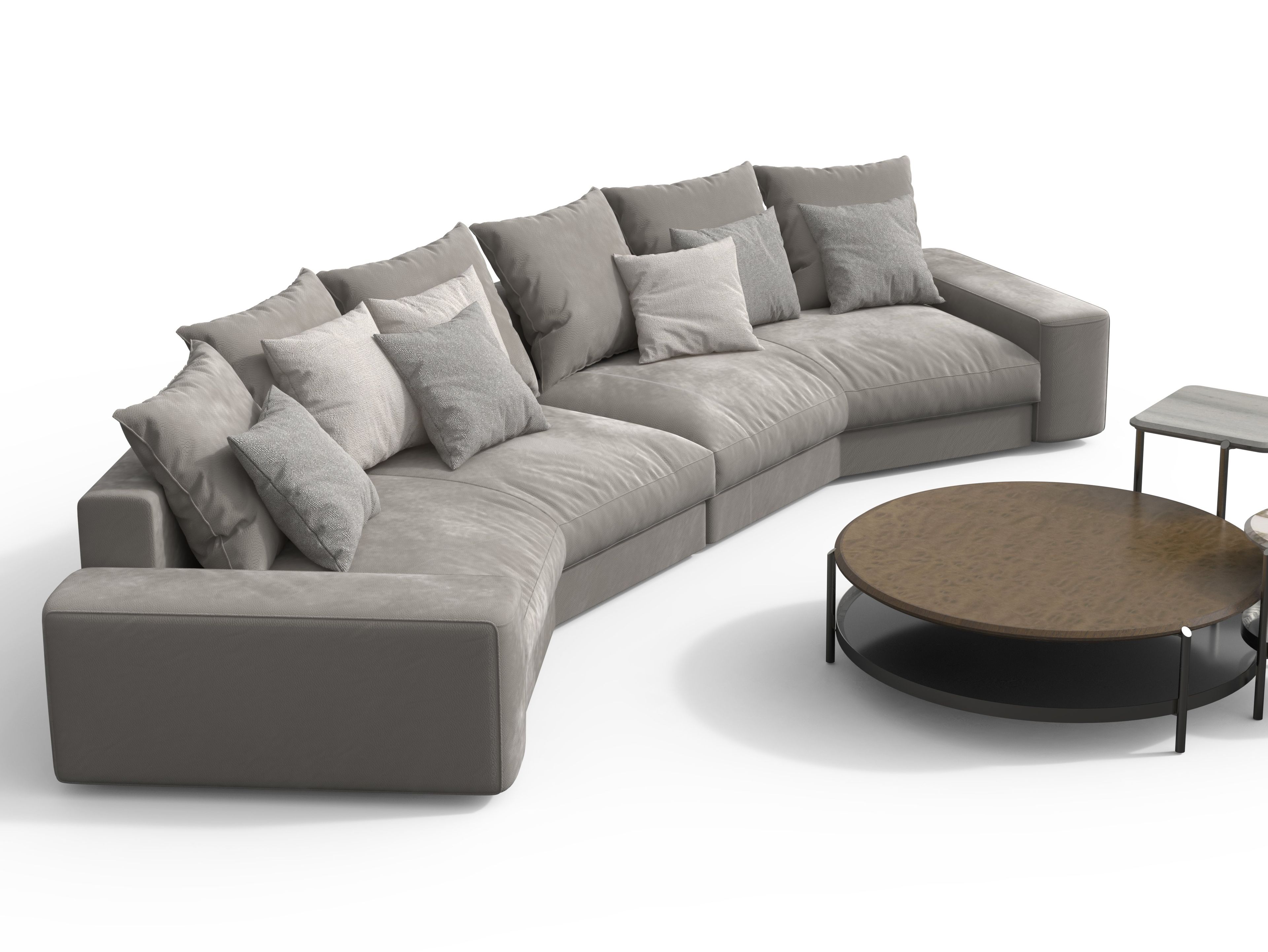 Изогнутый диван из ткани Giorgetti ARCH-00069204