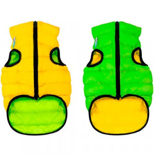 ПР0038400 Куртка для собак двухсторонняя размер S 40см салатово-желтая AiryVest