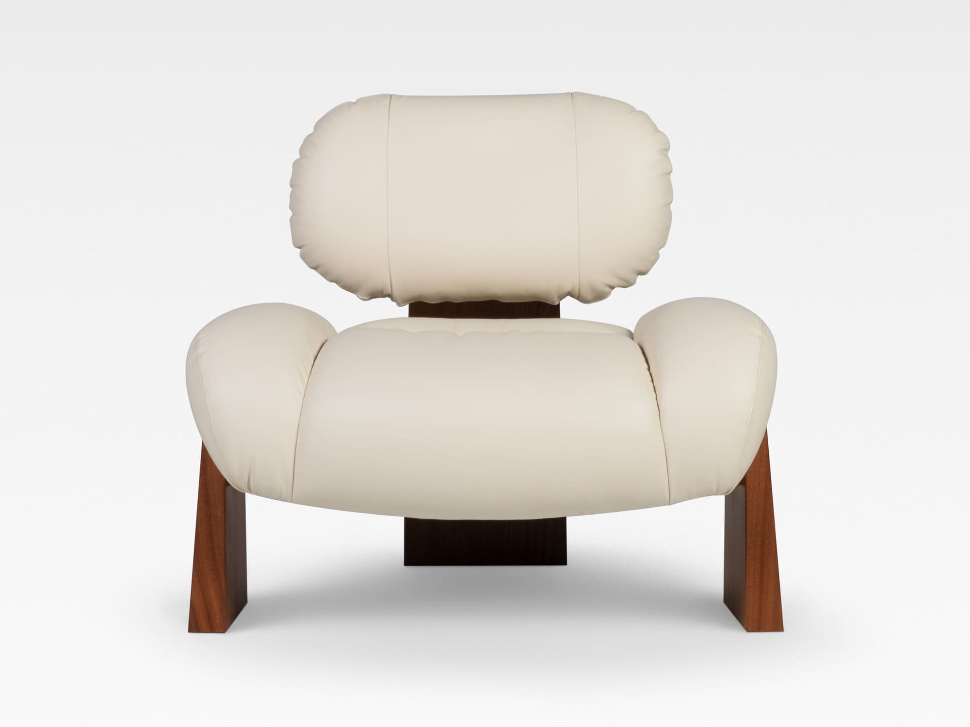 Кожаное кресло без подлокотников Greenapple SENSE ARCH-00013602 - Вид №1