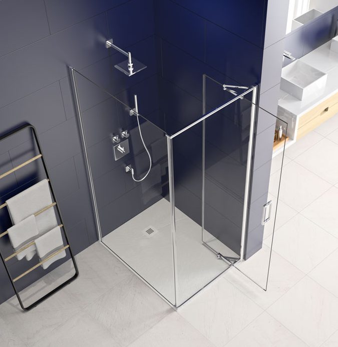 Торцевая панель для монтажа с дверью AR8SP90NF Merlyn Arysto Хромированный  - Вид №3