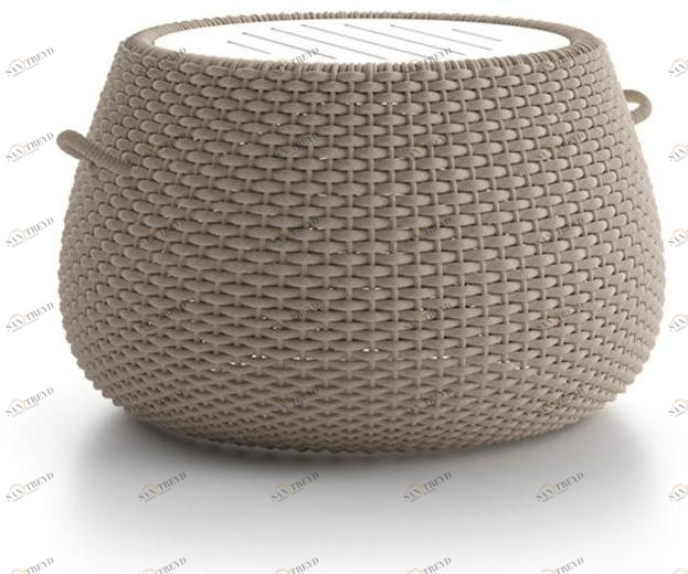 Atmosphera Круглый садовый стол из акриловой ткани Ludo Lu.sr