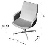 AP Factor Кожаное кресло руководителя с 4 спицами Minnesota sun-id-1486527 - Вид №5