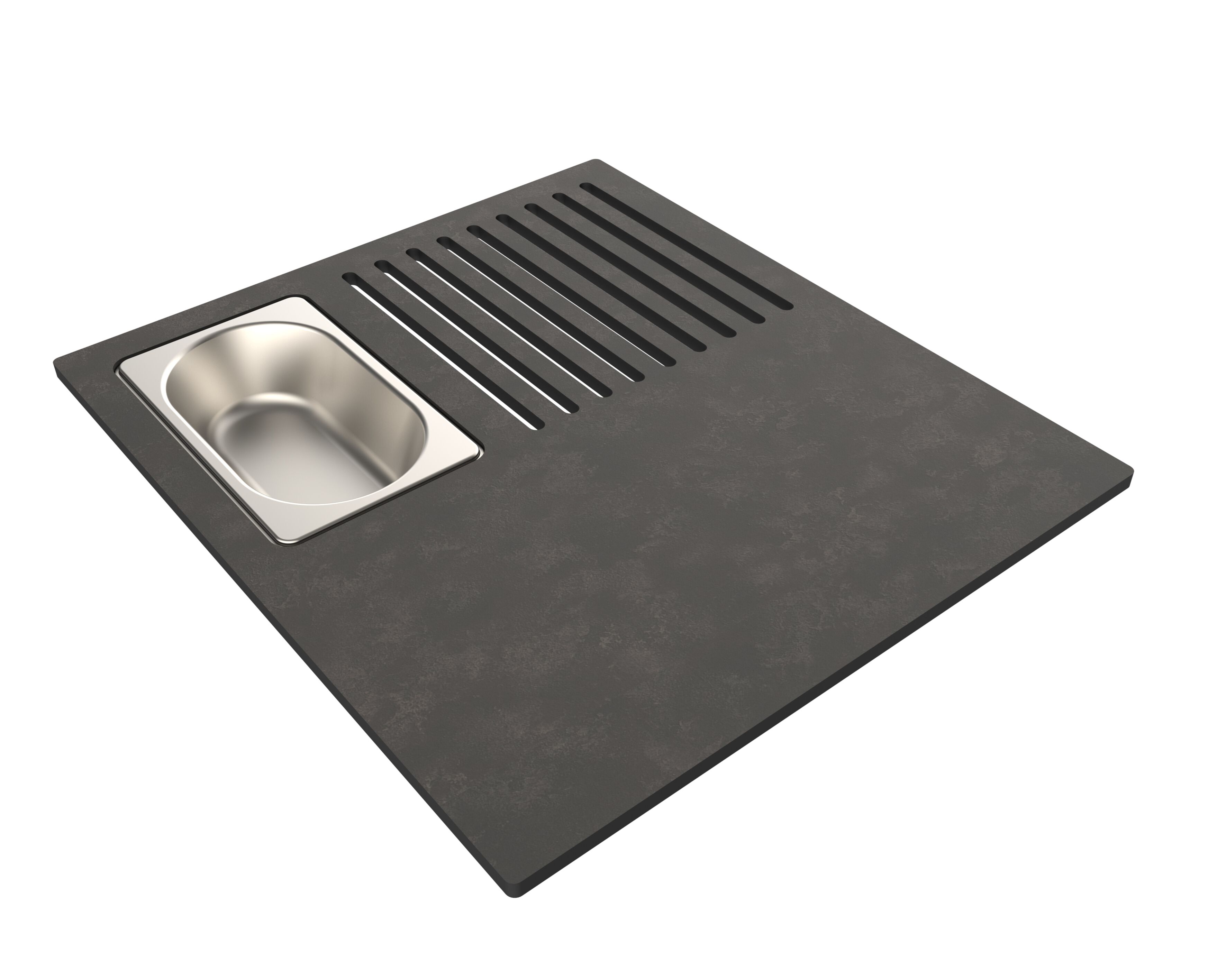 Многофункциональная разделочная доска с лотком из нержавеющей стали Evhoc COMPLEMENT PLUS 340 ARCH-00065002 - Вид №1