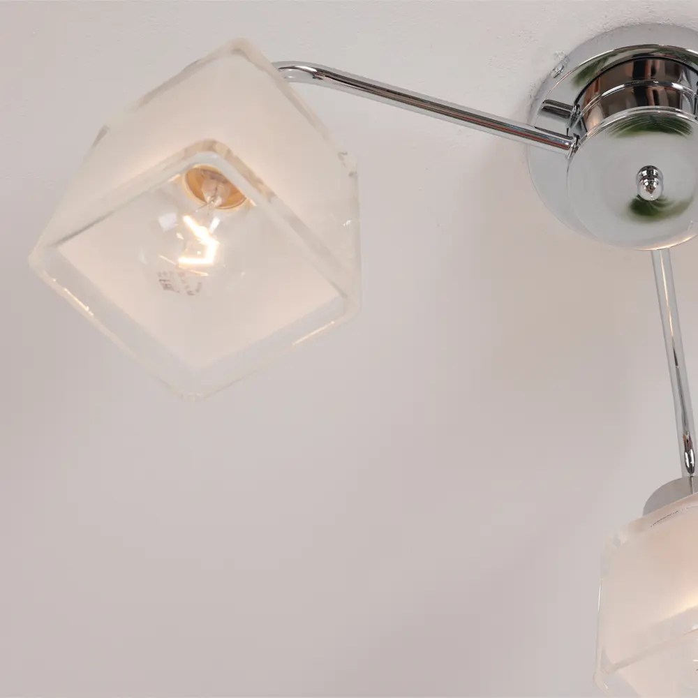 Люстра потолочная «Cerda» 3 лампы 10 м² цвет серебристый SCHAFFNER STLM-2187359 - Вид №9