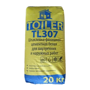 Шпаклевка финишная цементная Toiler TL307 20 кг 84858032 STLM-2111525