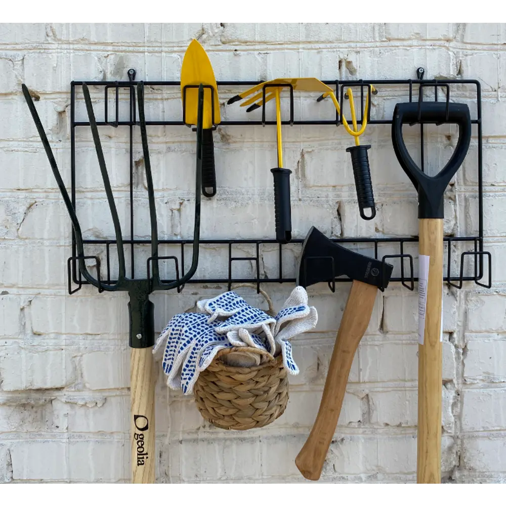 Вешалка для садового инструмента двойная 67x37.5x7 см сталь черный Santreyd STLM-2111644 - Вид №1