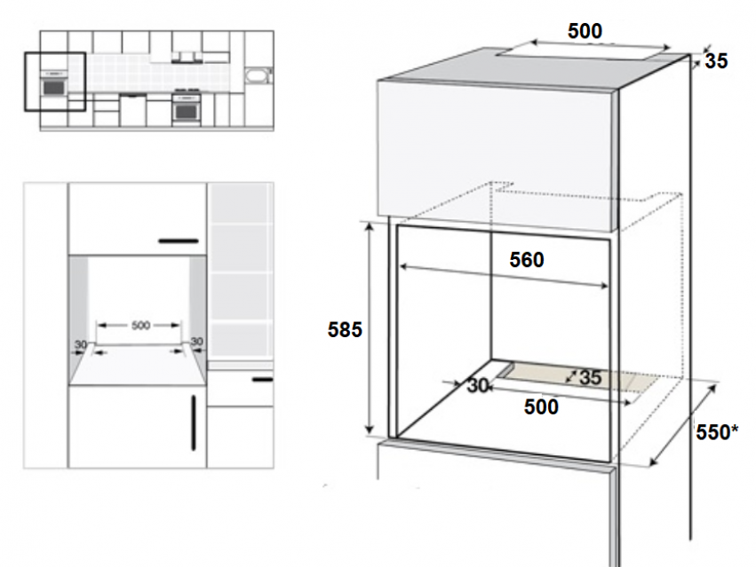 9225921 Электрический духовой шкаф SCHTOFF Decor 445 белый STDN-0101607 - Вид №4