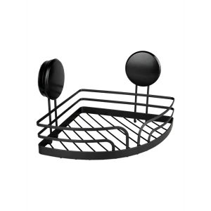 Полка для душа Zenfort Липа угловая 1 ярус цвет черный матовый