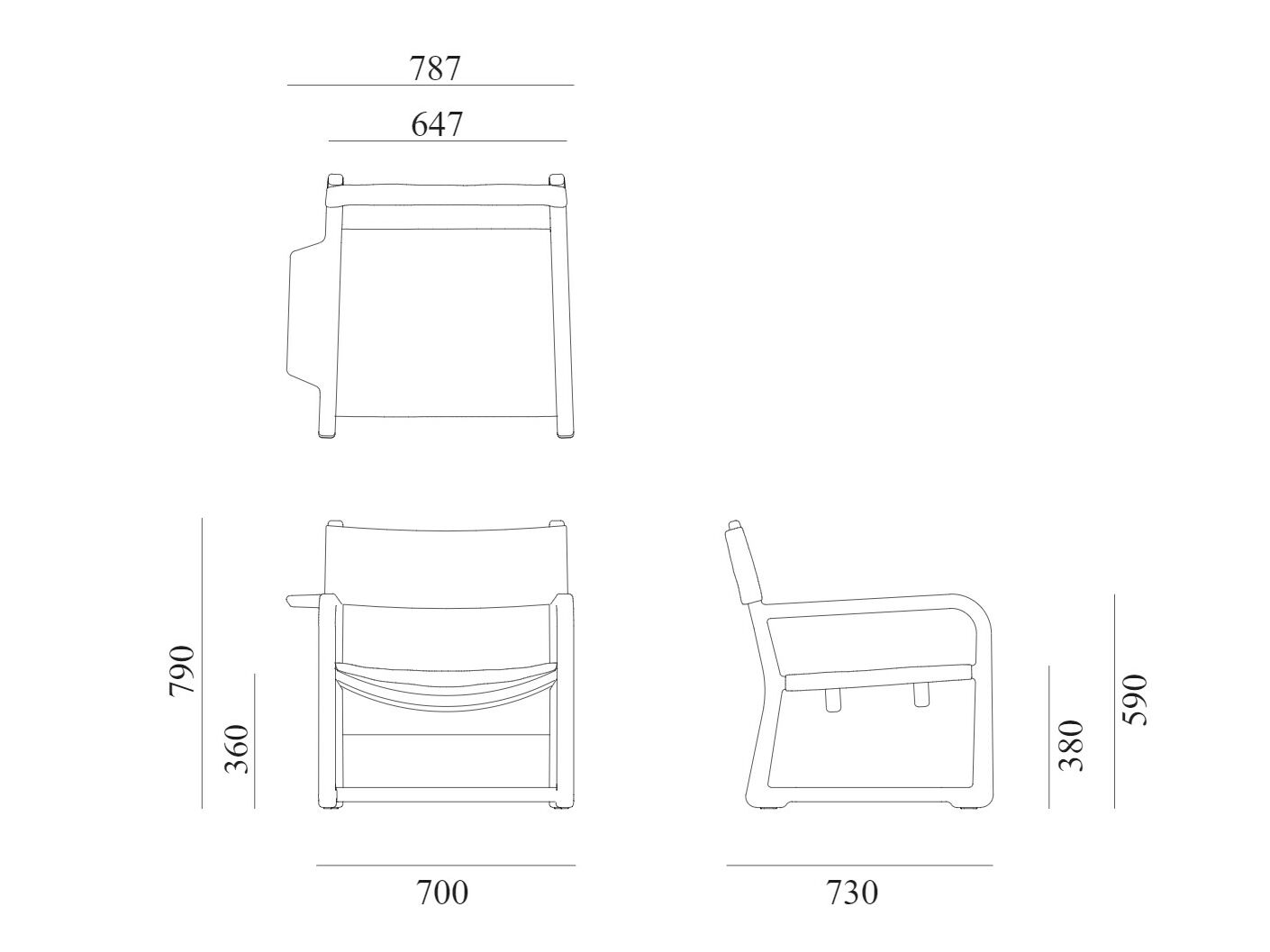 Садовое кресло из красного дерева и ткани с подлокотниками Exteta Loro Piana Interiors, The Delight Chairs by Exteta ARCH-00038048 - Вид №23