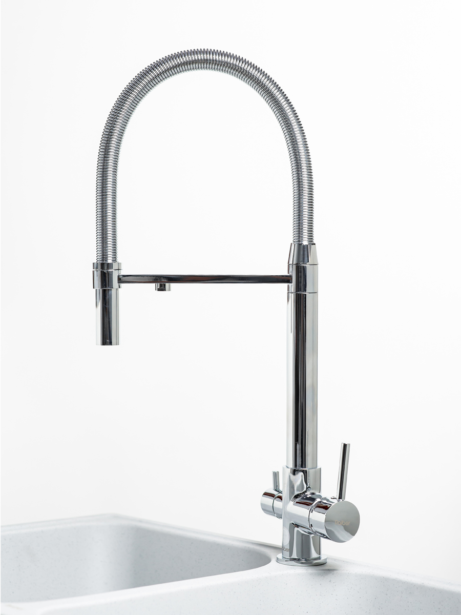 RF6601 Смеситель для кухни однорычажный с фильтром Raiber  - Вид №4