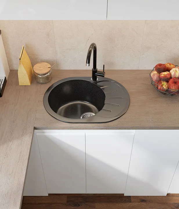 Кухонная мойка Искусственный камень RONDO S584 GranFest R-580L-S584 - Вид №4