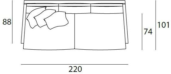 Living Divani Съемный тканевый диван Dumas sun-id-1457444 - Вид №5