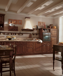 205 Tifernoit Кухня с восковым лаком "Светлый орех" Cucina