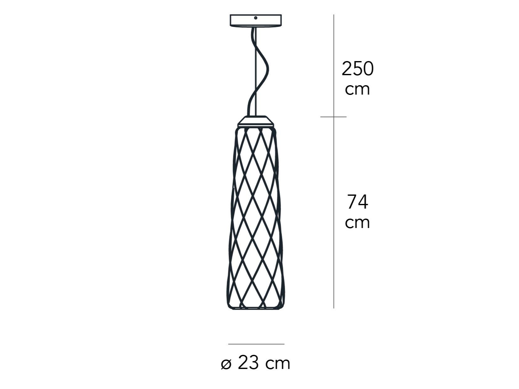Подвесной светильник из дутого стекла FontanaArte Pinecone ARCH-00097743 - Вид №1