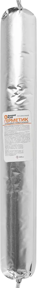 REMONT PLUS Универсальный силиконовый герметик прозрачный 600 мл 86408716