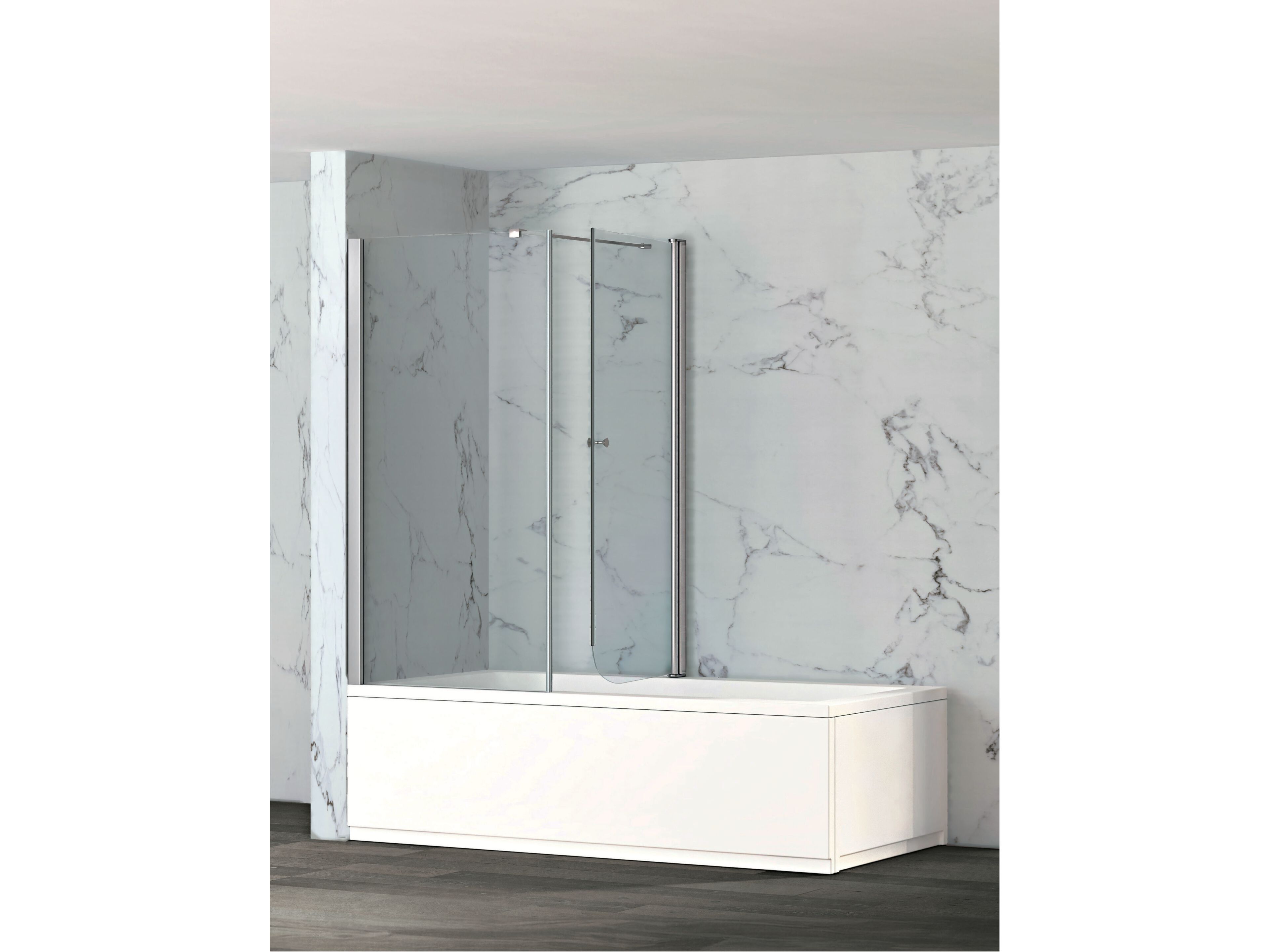 Стена для ванной из хрусталя Metidea платина ARCH-00111749 - Вид №1