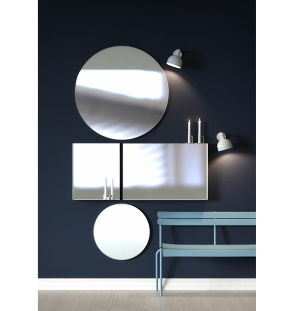 FROST Зеркало 4128, 60x90cm » белое Алюминий Белый U4128-W  - Вид №4