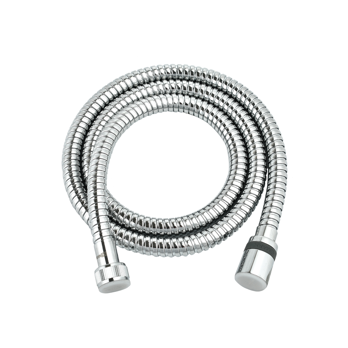 LE8047S Душевой шланг двухзагибный 1,2 м, TURN-FREE, сталь хромированная, пакет с подвесом LEMARK  - Вид №1