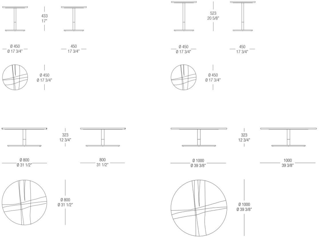 MisuraEmme Низкий круглый мраморный журнальный столик Misuraemme sun-id-1480613 - Вид №6