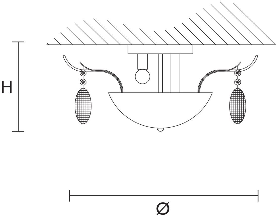 Masiero Стеклянный потолочный светильник ручной работы Isbel sun-id-1445833 - Вид №1