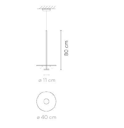 Металлический светодиодный подвесной светильник Vibia ARCH-00090164 - Вид №4