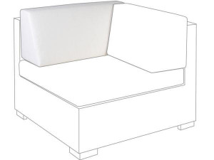 10.00.0712 Подушка спинки углового модуля Outdoor Sunbrella ecru Mbm