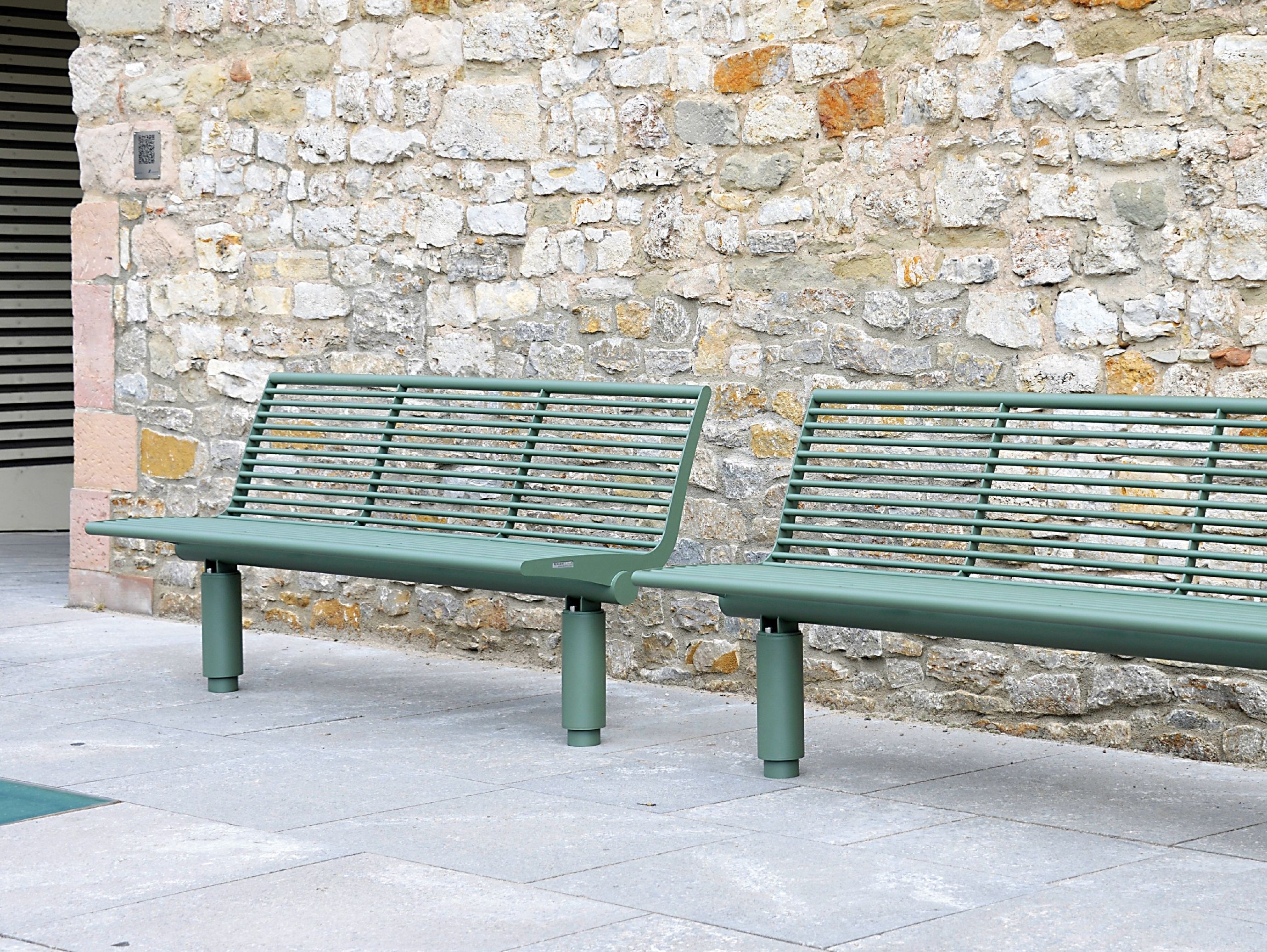 Скамья из нержавеющей стали со спинкой BENKERT BANKE Siardo ARCH-00099978 - Вид №2