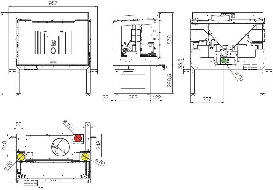Jolly Mec Топка для камина на пеллетах с классом a + wifi Sistemi ad aria sun-id-1504586 - Вид №4