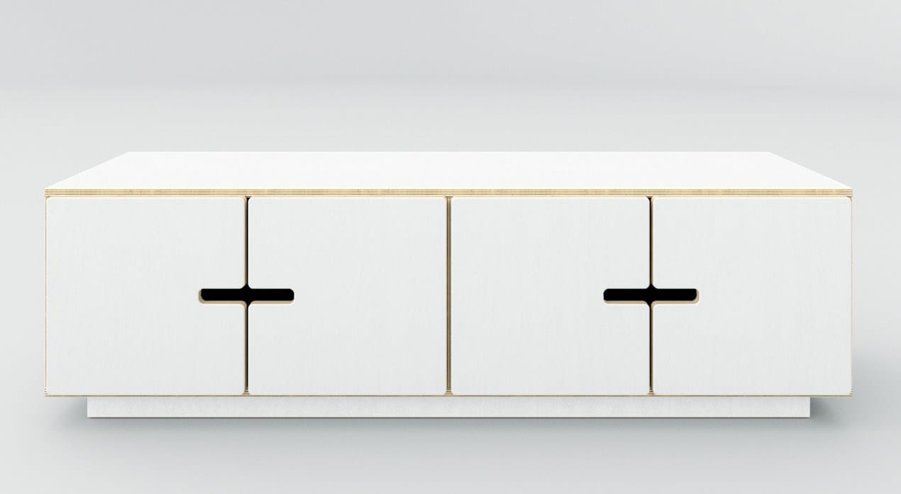 Шкаф для телевизора из фанеры с распашными дверцами Radis ARCH-00050382 - Вид №7