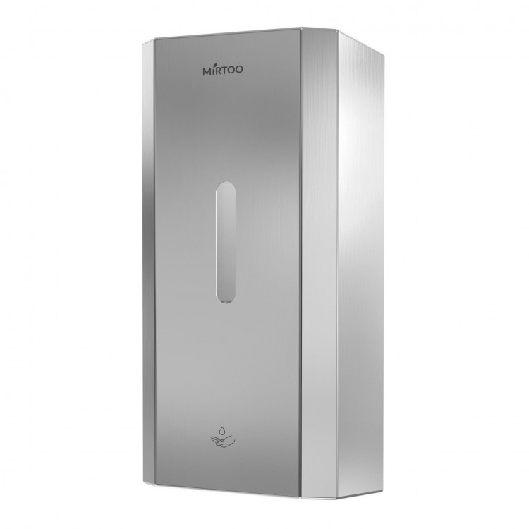 FG2018 MIRTOO Дозатор MIRTOO FG2018 автоматический для антисептиков и мыла для рук из нержавеющей стали сенсорный антивандальный на 1000 мл. матовый 