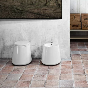 CT00100001 Приставной унитаз напольный Белый Disegno Ceramica CATINO Италия